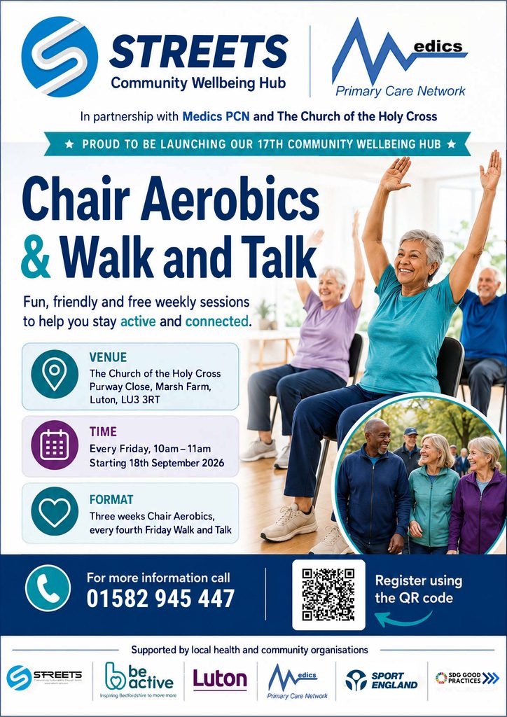 FREE CHAIR BASED EXERCISE LUTON MARSH FARM LUTON MEDICS PCN