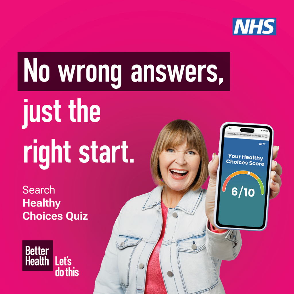 no wrong answers. nhs. quiz, better health medics pcn luton